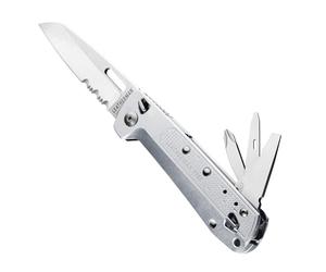LEATHERMAN - FREE K2X coltello e mutlifunzione da tasca con blocchi magnetici, manici in alluminio e clip da tasca