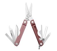 Leatherman Micra - Multiutensile Portachiavi in Acciaio Inossidabile con Forbici a Scatto e 9 Utensili - Rosa Antico