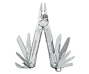 Leatherman Multi-Tools Large REBAR Utensile multifunzione, richiudibile, 17 attrezzi in uno, in confezione Box