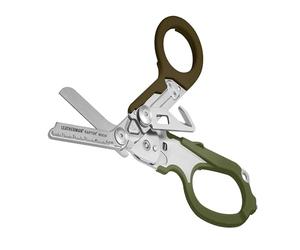 Leatherman Raptor Rescue, Bosco con Fodero Multiuso | Forbice Pieghevole per Interventi di Emergenza con Tagliacinture e Rompivetro