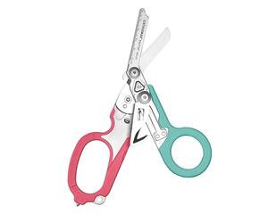 Leatherman Raptor Rescue - Forbice Pieghevole per Interventi di Emergenza con Tagliacinture e Rompivetro - South Beach con Fodero Multiuso