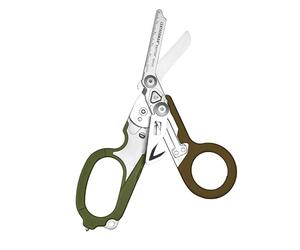 Leatherman Raptor Rescue - Forbice Pieghevole per Interventi di Emergenza con Tagliacinture e Rompivetro - Bosco con Fodero Multiuso
