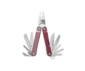 Leatherman Rebar Multi-Tool, Acciaio Inossidabile, Heathered Cranberry