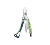 LEATHERMAN - Skeletool CX - utensile multiuso con 7 strumenti, tra cui pinze, tagliafili e coltello, per l'outdoor e il campeggio, in acciaio inox, Verdant