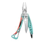LEATHERMAN - Skeletool CX - Utensile multiuso con 7 utensili, include pinze, tagliafili per esterni e campeggio, acciaio inossidabile, Paradiso