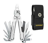 Leatherman Super Tool 300 Bundle Multi-Tool e Custodia - Multiutensile 19 in 1 con Custodia Grande in Nylon Nera - Campeggio e Outdoor