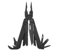 LEATHERMAN Surge - Attrezzo Multifunzione Tascabile di Alta Qualità con 21 Pratici Strumenti - Multiattrezzo di Base per Fai da Te, Attività Outdoor e Campeggio - Con Fodero in Nylon - Nero