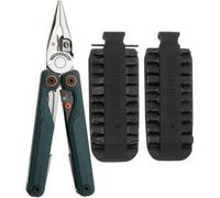 Leatherman Wave Alpha Cascadia Bundle EU300165 Black DLC MagnaCut, Green G10, pinza multiuso con Bit Kit 931014 pacchetto