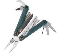 Leatherman - Wave Alpha - Multiutensile con lama in acciaio MagnaCut, ergonomia migliorata, forbici esterne di grandi dimensioni e impugnature in G10 a trama topografica - Cascadia