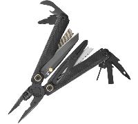 Leatherman - Wave Alpha - Multiutensile con lama in acciaio MagnaCut, ergonomia migliorata, forbici esterne di grandi dimensioni e impugnature in G10 a trama topografica - Obsidian