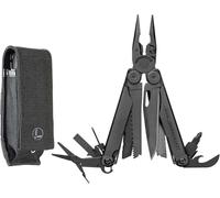 Leatherman Wave+ Multiutensile - Utensile in Acciaio Inossidabile 18 in 1 con Lame, Pinze e Tagliafili - Nero, con Fodero Molle
