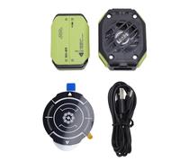 Leatikall Radiatore Magnetico Telefono, Ventilatore Raffreddamento Semiconduttore Radiatore Telefono 5000rpm Con Display Temperatura 7 Ingranaggi per Scheda Grafica Del Gioco