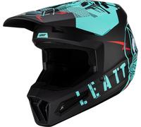 Leatt 2.5 Casco Motocross, nero-blu, taglia 2XL per maschi
