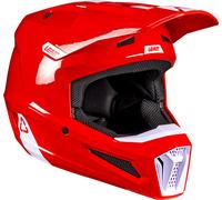 Leatt 2.5 Solid V26, casco da motocross L female Rosso/Bianco
