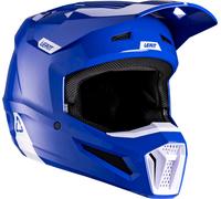 Leatt 2.5 Solid V26, casco da motocross S female Blu/Bianco