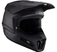 Leatt 2.5 V24 Stealth Casco da motocross, nero, taglia XS per maschi