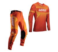 Leatt 2025 Kit Motocross Combo 5.5 Ultraweld IKS Flame MX Arancione