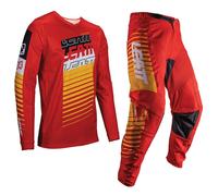 Leatt 2025 Kit Motocross Combo Ride 3.5 Rosso MX Per Off Road Enduro Quad ATV