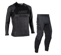 Leatt 2026 Kit Motocross Bambini Combo 4.5 Stealth Nero Grigio