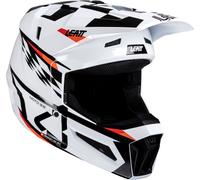 Leatt 3.5 Junior V25, casco da motocross per giovani L male Bianco/Nero/Rosso