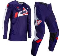 Leatt 3.5 Ride 2024 Set maglia e pantaloni motocross, blu/nero/bianco, Taglia L