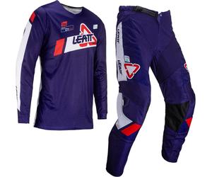 Leatt 3.5 Ride 2024 Set maglia e pantaloni motocross, blu/nero/bianco, Taglia L