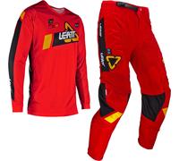 Leatt 3.5 Ride 2024 Set maglia e pantaloni motocross, nero-rosso, taglia L