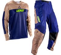 Leatt 3.5 Ride Kit V26, set pantaloni in jersey/tessuto S male Blu Scuro/Marrone Chiaro