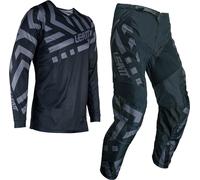 Leatt 3.5 Ride Stealth 2024 Set maglia e pantaloni motocross per ragazzi, nero-grigio, taglia XS