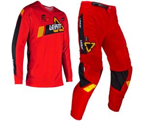 Leatt 3.5 S24 Red, set pantaloni jersey/tessuto bambini M male Rosso/Nero/Giallo