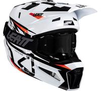 Leatt 3.5 White, casco da motocross XL female Bianco/Nero/Rosso