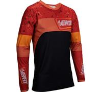 Leatt 4.5 Enduro Patch 2025 Maglia da motocross, nero/arancione, Taglia M