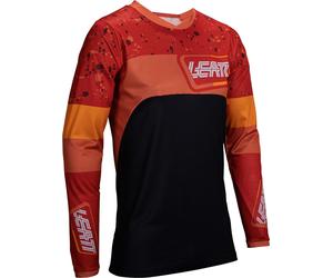 Leatt 4.5 Enduro Patch 2025 Maglia da motocross, nero/arancione, Taglia M