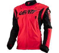 Leatt 4.5 Lite Giacca da motocross impermeabile, nero-rosso, taglia XL
