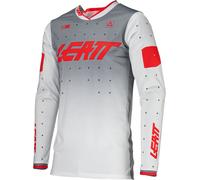 Leatt 4.5 Lite Gradient 2024 Maglia Motocross, grigio-rosso, taglia L