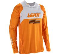 Leatt Moto 4.5 Lite V26 Maglia da motocross, bianco-arancione, taglia S per maschi