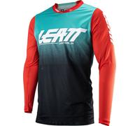 Leatt 4.5 X-Flow 2023 Maglia Motocross, rosso/nero/blu, Taglia S