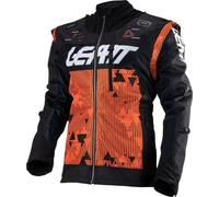 Leatt 4.5 X-Flow Giacca Motocross, Arancione/Nero, Taglia S