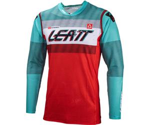 Leatt 5.5 Ultraweld 2024 Maglia Motocross, rosso/blu/verde, Taglia S