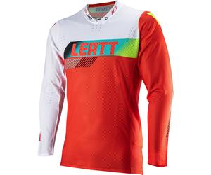 Leatt 5.5 Ultraweld Contrast Maglia Motocross, bianco-rosso, taglia M per maschi