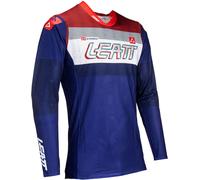 Leatt 5.5 Ultraweld 2024 Maglia Motocross, rosso-blu, taglia L
