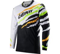 Leatt 5.5 UltraWeld Tiger Maglia Motocross, nero-bianco-verde, taglia M