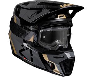 Leatt 8.5 Camo, casco da motocross XL female Nero/Grigio/Oro