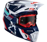 Leatt 8.5 Royal, casco da motocross XL female Blu/Rosso/Bianco
