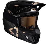 Leatt 9.5 Carbon Casco da motocross in bronzo 2025 con occhiali, carbone, taglia M per maschi