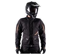 Leatt ADV DriTour 5.5 Giacca tessile impermeabile, nero-grigio, taglia L per maschi