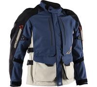 Leatt Adventure DriTour Long 5.5 V26, giacca tessile impermeabil M male Blu Scuro/Grigio Chiaro/Nero
