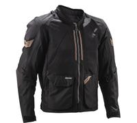 Leatt ADV FlowTour 4.5 Short Giacca tessile da motocicletta, nero/grigio, Taglia M