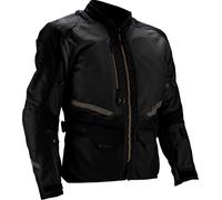 Leatt ADV FlowTour 5.5, giacca tessile impermeabile 4XL male Nero/Grigio Scuro/Oro