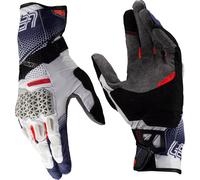 Leatt ADV Hydradri 5.5 Guanti da moto impermeabili, bianco-rosso-blu, taglia L per maschi